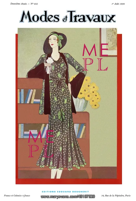: Modes et Travaux front cover. Art deco : Modes et Travaux front cover. Art deco