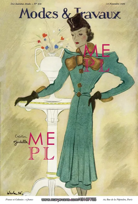 : Modes et Travaux front cover. Art deco : Modes et Travaux front cover. Art deco
