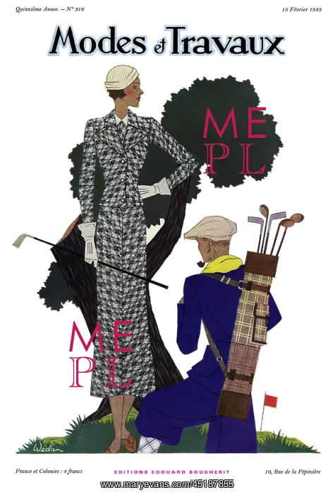 : Modes et Travaux front cover. Art deco : Modes et Travaux front cover. Art deco