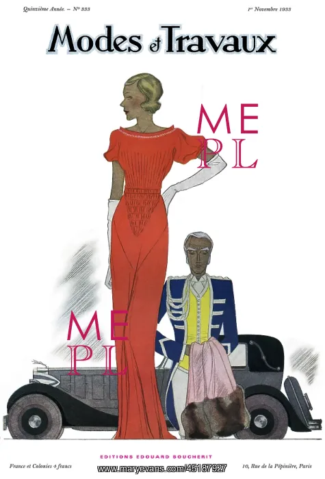 : Modes et Travaux front cover. Art deco : Modes et Travaux front cover. Art deco