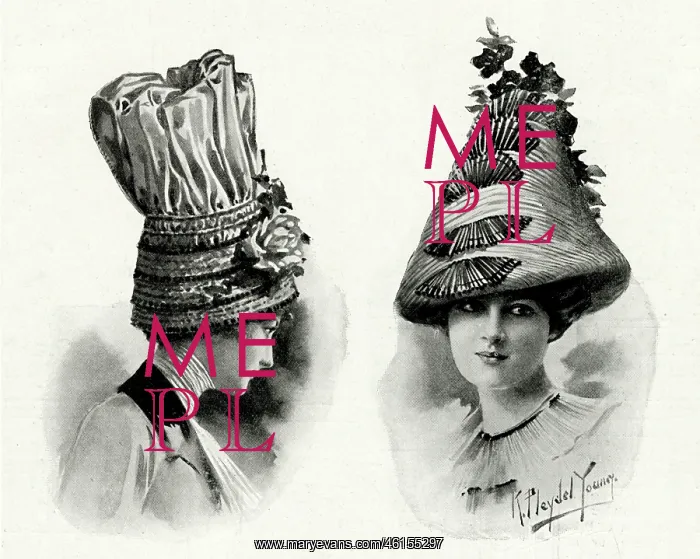 : Modish skipping skyward toque hats 1912 : Modish skipping skyward toque hats 1912