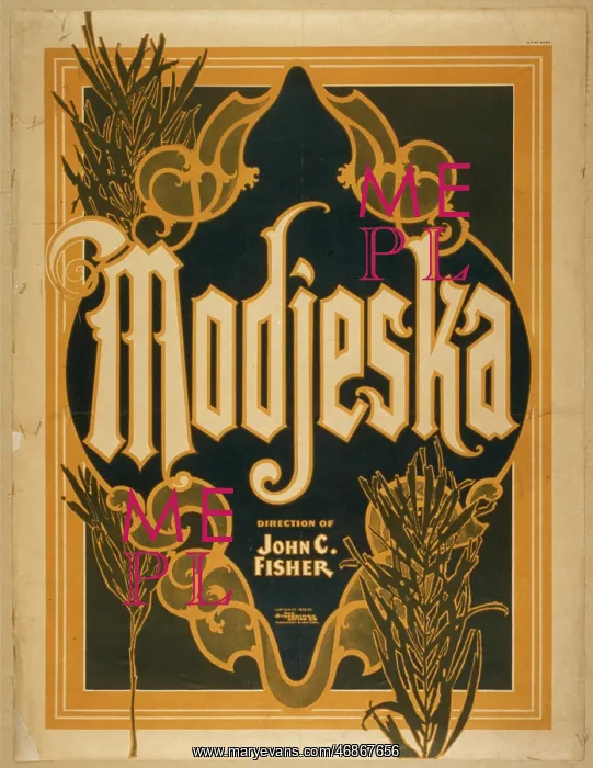  : Modjeska. Date c1898