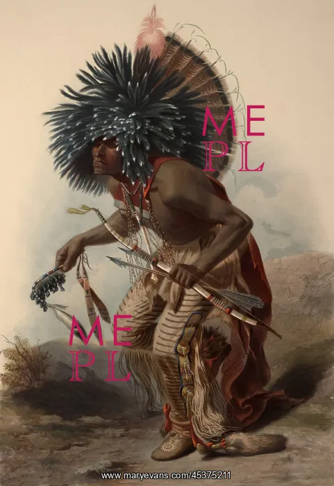 : Moennitarri Warrior in the Costume of the : Moennitarri Warrior in the Costume of the
