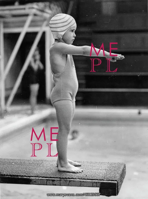: Moira Gregerson on a springboard : Moira Gregerson on a springboard