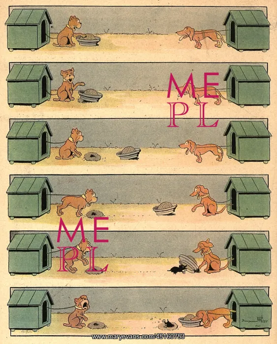 : The Mole. A series of six illustrations which progressively tell the story : The Mole. A series of six illustrations which progressively tell the story