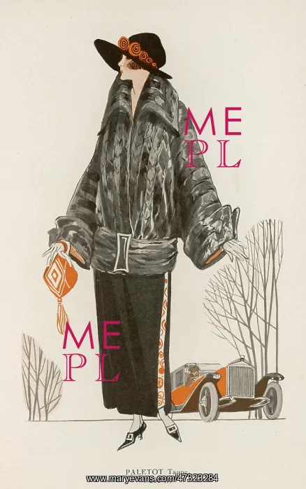 : Mole Fur Short Coat 1922 : Mole Fur Short Coat 1922
