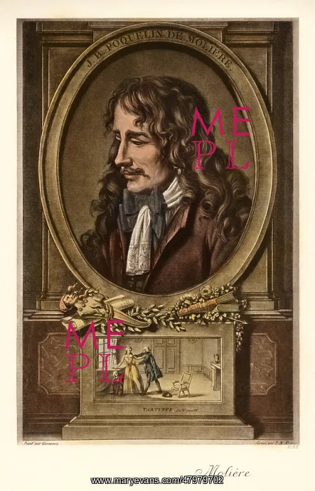  : Moliere. French poet, dramatist, actor and theatre manager, Moliere 