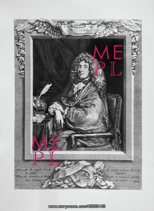 : Moliere, engraving : Moliere, engraving