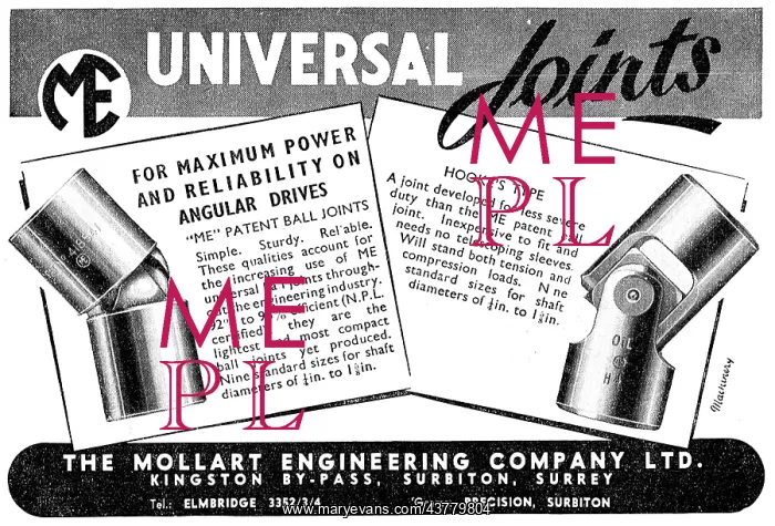 : Mollart Universal Joints : Mollart Universal Joints