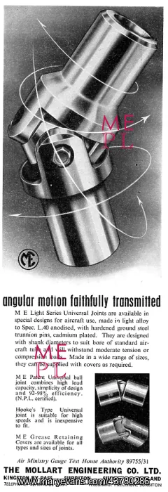 : Mollart Universal Joints : Mollart Universal Joints