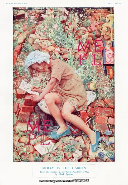 : Molly in the Garden by Mark Symons : Molly in the Garden by Mark Symons