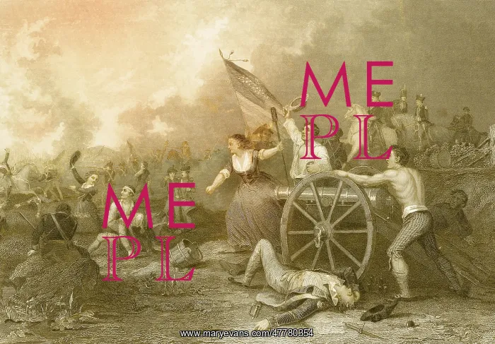 : Molly Pitcher at the Battle of Monmouth, 1778 : Molly Pitcher at the Battle of Monmouth, 1778