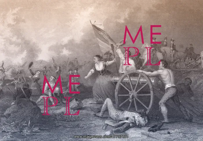 : Molly Pitcher at the Battle of Monmouth, 1778 : Molly Pitcher at the Battle of Monmouth, 1778