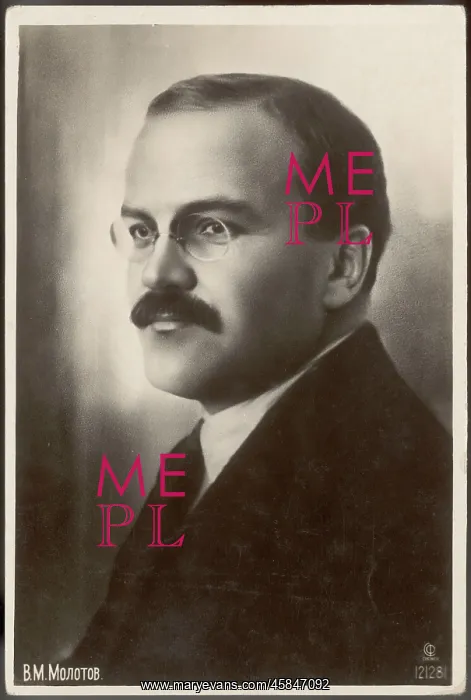 : MOLOTOV. VYACHESLAV MIKHAYLOVICH MOLOTOV original surname SKRYABIN : MOLOTOV. VYACHESLAV MIKHAYLOVICH MOLOTOV original surname SKRYABIN