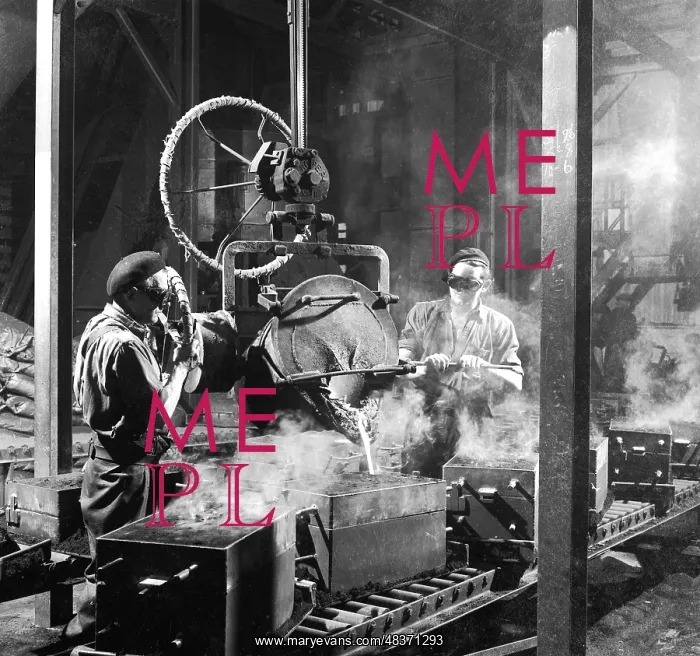 : Molten Metal on a Production Line : Molten Metal on a Production Line