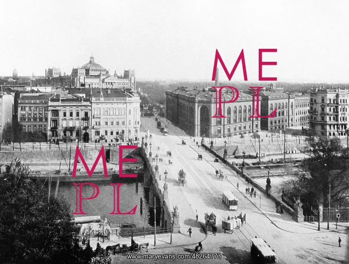 : Moltke Bridge and General Staff Building in Berlin, ca. 1900 : Moltke Bridge and General Staff Building in Berlin, ca. 1900