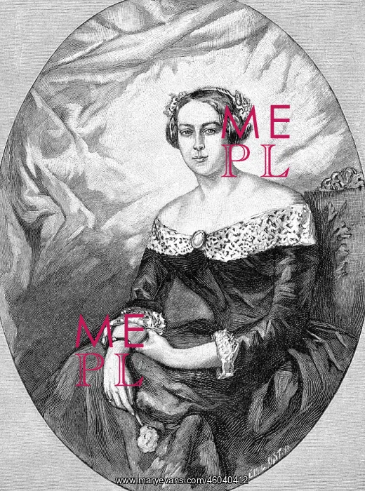 : Moltke, Mary, 5.4.1825 - 24.12.1868, German noblewoman : Moltke, Mary, 5.4.1825 - 24.12.1868, German noblewoman