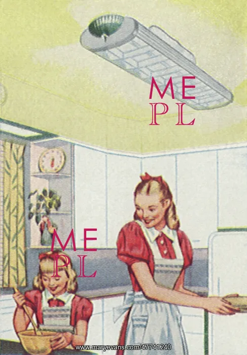 : Mom and Child in Kitchen : Mom and Child in Kitchen