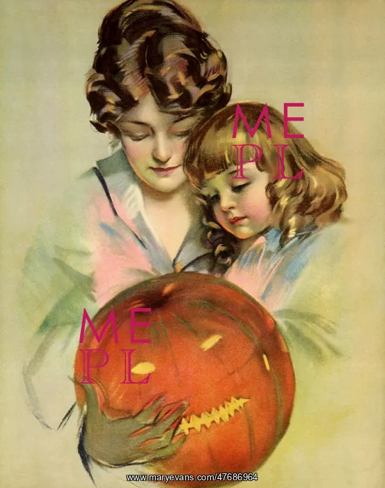 : Mom and Jack O lantern : Mom and Jack O lantern