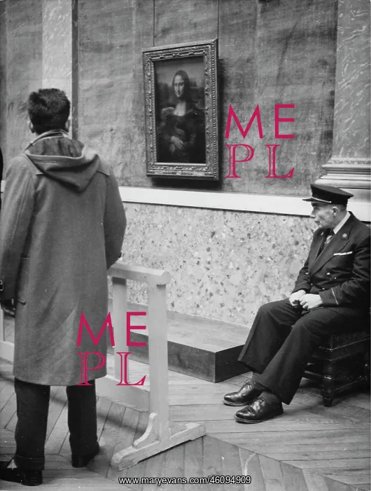 : Mona Lisa. Louvre. Paris 1960 : Mona Lisa. Louvre. Paris 1960