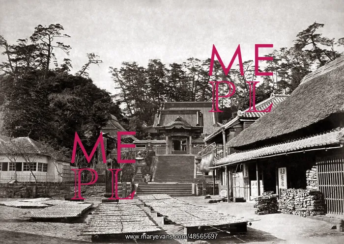  : Monastery at Enoshima, Japan, circa 1870s