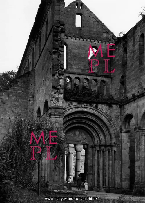 : Monastery ruins in Paulinzella, 1936 : Monastery ruins in Paulinzella, 1936