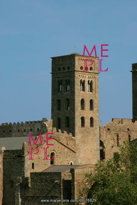 : Monastery of Sant Pere de Roda. Catalonia. Spain : Monastery of Sant Pere de Roda. Catalonia. Spain