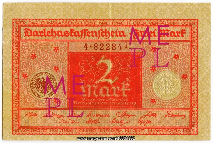 : money / finance, banknotes, Germany, 2 Mark : money / finance, banknotes, Germany, 2 Mark