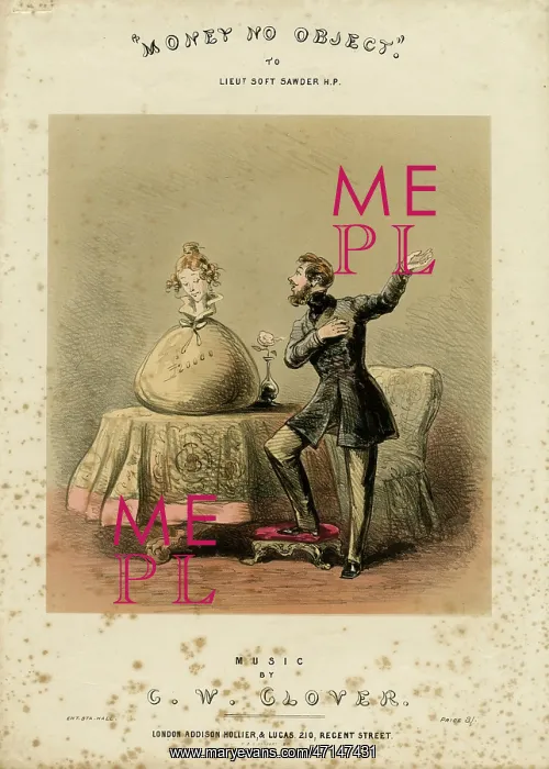  : Money no object. Satire on marrying for money