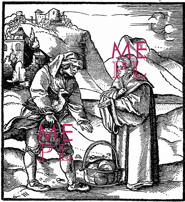 : money, taxes, tithe, peasant delievering bread : money, taxes, tithe, peasant delievering bread