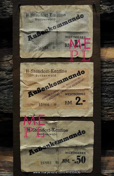 : Money used in Buchenwald concentration camp (Germany) : Money used in Buchenwald concentration camp (Germany)