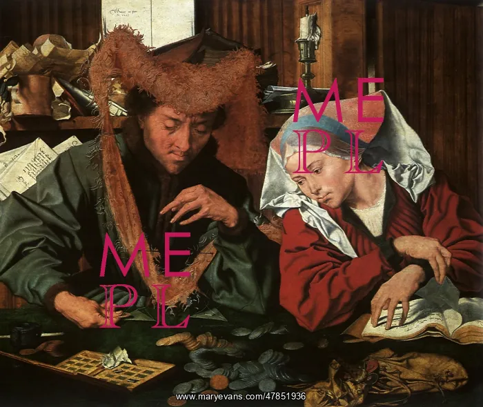 : The Moneychanger and his Wife : The Moneychanger and his Wife