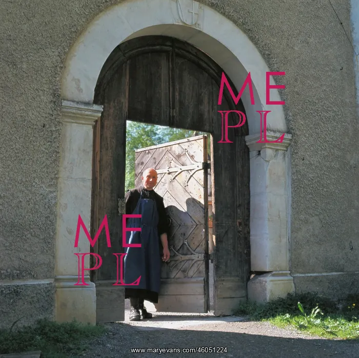 : Monk at the monastery gate : Monk at the monastery gate