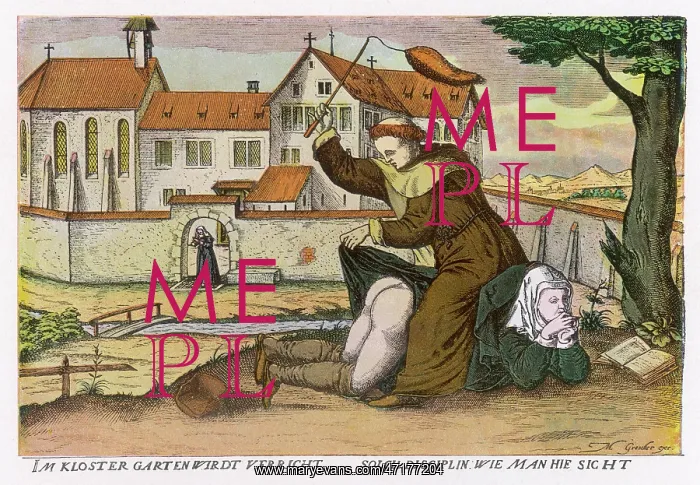 : MONK SPANKS NUN 17C : MONK SPANKS NUN 17C