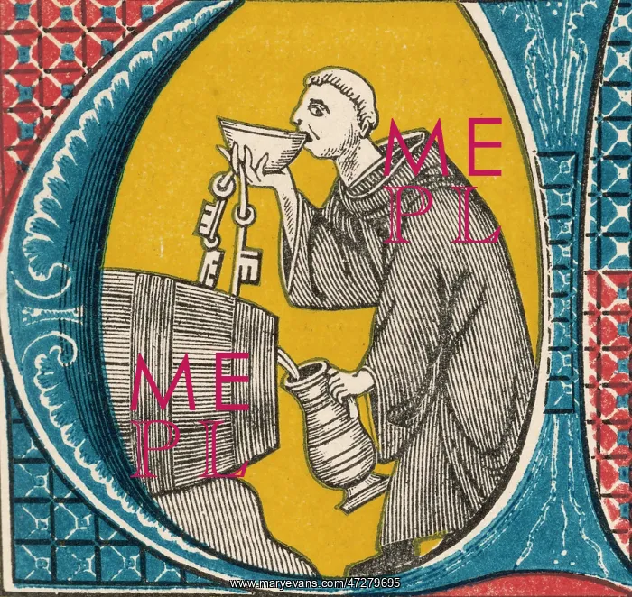 : MONK IN WINE-CELLAR : MONK IN WINE-CELLAR