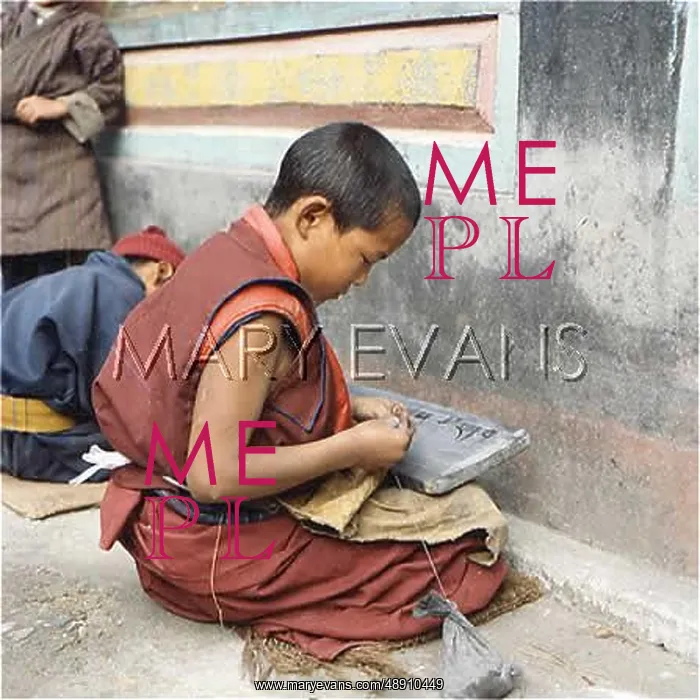 : MONK WRITING INDIA 1989 : MONK WRITING INDIA 1989