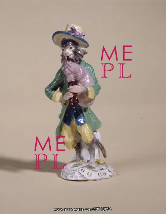 : Monkey playing the cabrette : Monkey playing the cabrette
