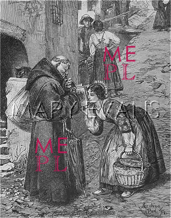 : MONKS BEGGING : MONKS BEGGING