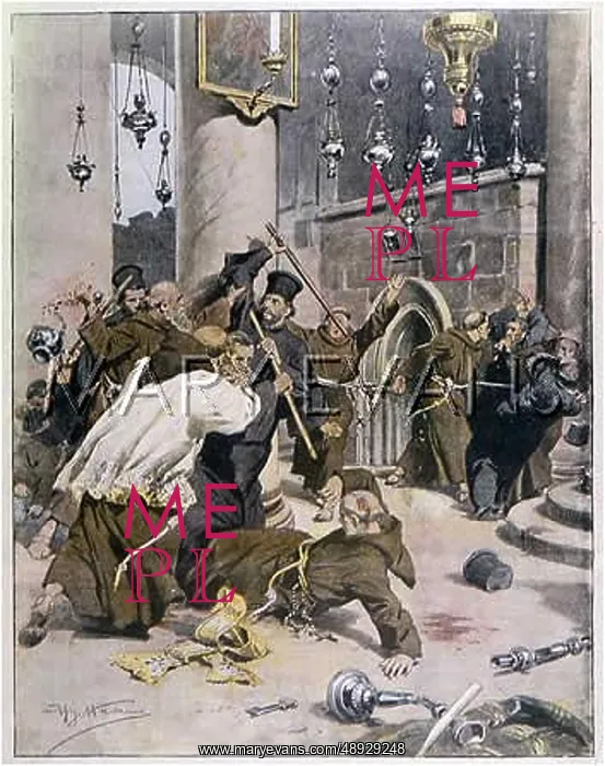 : MONKS FIGHTING 1907 : MONKS FIGHTING 1907
