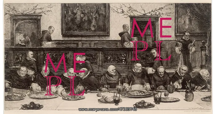 : MONKS AT MEALTIME : MONKS AT MEALTIME