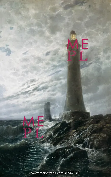 : MONLEON Y TORRES, Rafael (1835-1900). Lighthouse : MONLEON Y TORRES, Rafael (1835-1900). Lighthouse