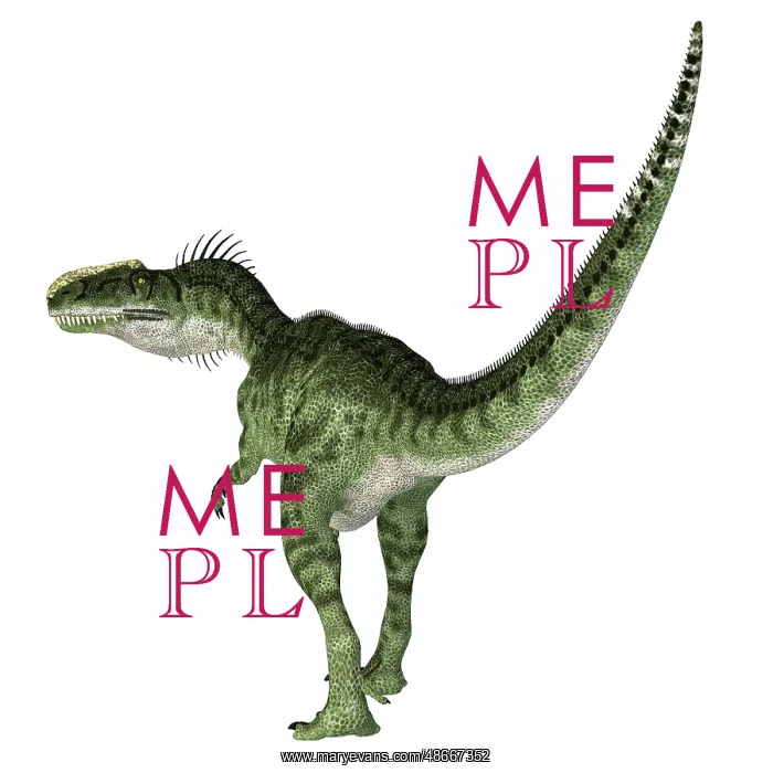 : Monolophosaurus dinosaur, rear view on white background : Monolophosaurus dinosaur, rear view on white background