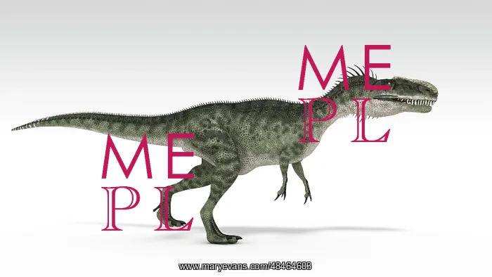  : Monolophosaurus dinosaur, white background