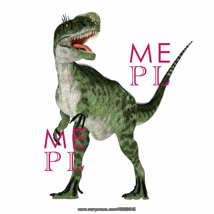 : Monolophosaurus dinosaur on white background : Monolophosaurus dinosaur on white background