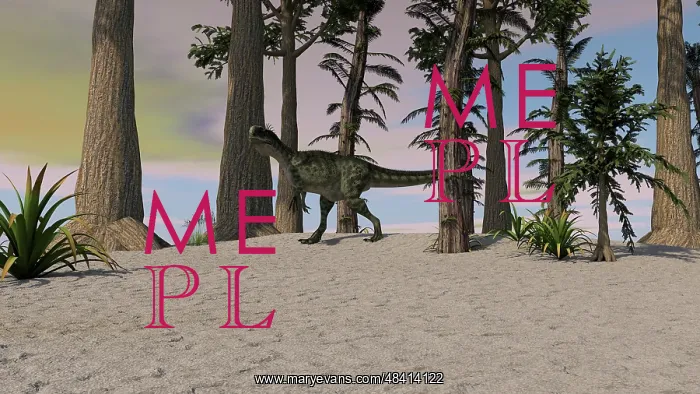 : Monolophosaurus in a prehistoric environment : Monolophosaurus in a prehistoric environment