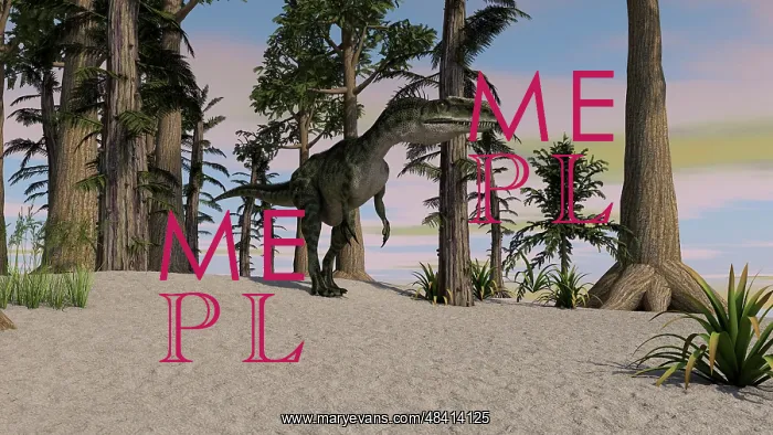 : Monolophosaurus in a prehistoric environment : Monolophosaurus in a prehistoric environment