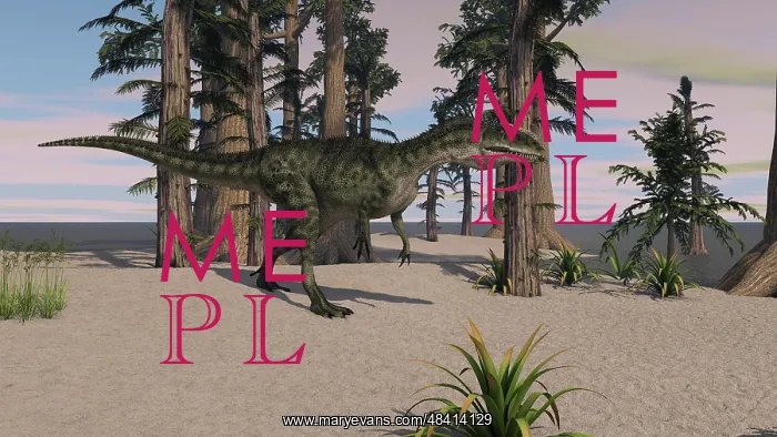 : Monolophosaurus in a prehistoric environment : Monolophosaurus in a prehistoric environment