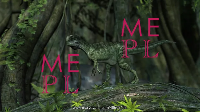 : Monolophosaurus in prehistoric woodlands : Monolophosaurus in prehistoric woodlands