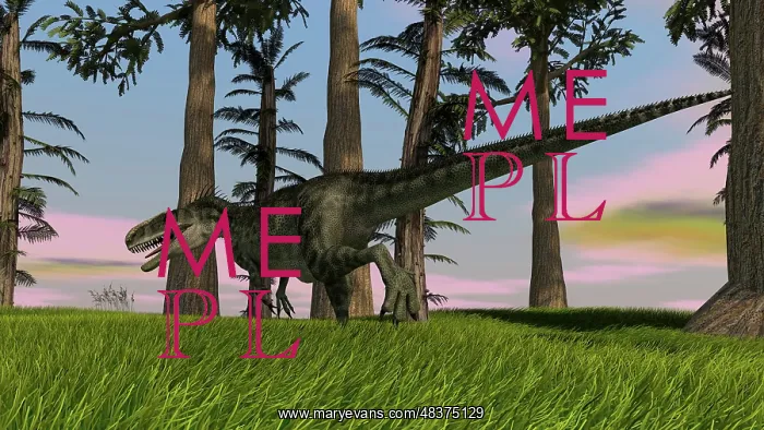  : Monolophosaurus running across a grassy field