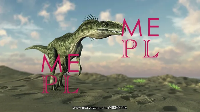 : Monolophosaurus walking across desert terrain : Monolophosaurus walking across desert terrain